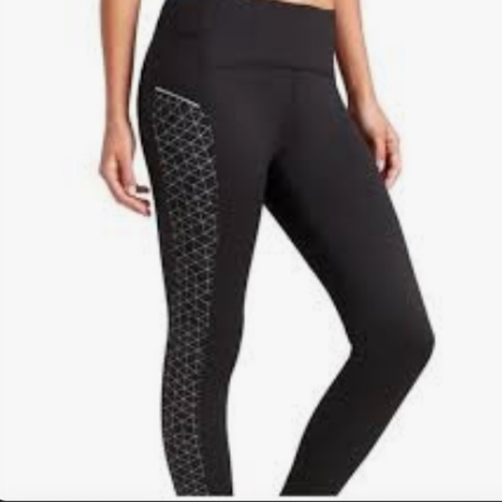 Athleta  Women's Black and Gray Workout Leggins Size S